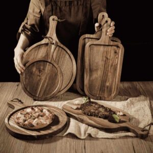 Wooden Pizza Pan & Serving Platter